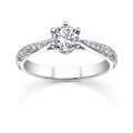 18k White Gold 3/4ct TDW Diamond Engagement Ring (H-I, SI1-SI3)