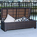 Christopher Knight Home Santiago Brown Wicker Storage Ottoman