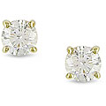 14k Yellow Gold 1/4ct TDW Certified Diamond Stud Earrings