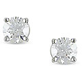 14k Gold 1/4ct TDW Certified Diamond Solitaire Earrings (H-I, SI1-SI2)