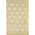 Set of 2 Hand-knotted Karur Beige Wool Rugs (2' x 3')