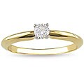 Miadora 18k Gold 1/4ct TDW Diamond Solitaire Engagement Ring (G-H, SI2)