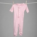 Aegean Infant Girl's Pink Butterfly Long Johns Sleeper