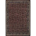 Hand-knotted Arumi Burgundy Wool Rug (9' x 13')