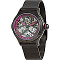 Stuhrling Original Women's Alpine Slalom Magenta Skeleton Automatic Watch