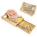 Picnic Time Kitchen Block Deluxe 7-piece Stainless Steel Cutlery Set