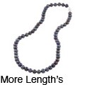 DaVonna Black Freshwater Pearl 18-inch Strand (6.5-7 mm)