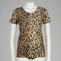 Illusions Women's Strech Tee and Lace Boy Shorts Set