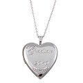 Sterling Essentials Sterling Silver 18-inch Engraved 'Graduate 2010' Heart Locket Necklace