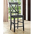 Cedar Hills Antique Black X-back 24-inch Stool