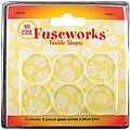 Fusible Clear Glass Shapes 90COE Clear Rounds (Pack of 6)