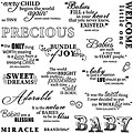 Fiskar Quote Precious Baby Clear Stamps