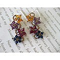 flower seeds Hanging Baskets information and tips Sterling Silver Multi-colored Crystal Flower Earrings (USA)