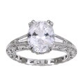 Tacori Platinum Cubic Zirconia and 1ct TDW Diamond Engagement Ring (G, VS)
