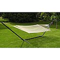 Extra-large 2-person White Rope Cotton Hammock Set