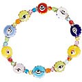 Nexte Brass and Glass Bead 'The Guardian Eye' Bracelet