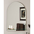 Roland Frameless Wall Mirror with Shelf