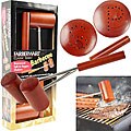 FarberWare Rosewood Long-Handled Spice Shakers