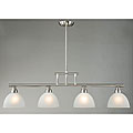 4-light Antique Nickel Island Chandelier