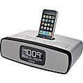iHome Silver iP90 Dual Alarm Clock Radio with AM/FM Radio and iPod/iPhone Dock
