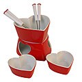 Danya B 9-piece Heart-shaped Fondue Set