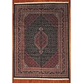 Indo Hand-knotted Bidjar Green Wool Rug (9' x 12')