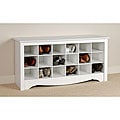 Winslow White Shoe Storage Cubbie Bench