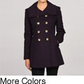 MICHAEL Michael Kors Women's Double-breasted Foldover Collar Peacoat