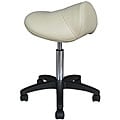 Pneumatic Beige Rolling Saddle Massage Stool
