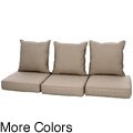 Clara Outdoor Wicker Sofa Cushion Set Made with Sunbrella Fabric