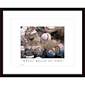 Roadmap relating to Flame mahogany desk Don Marquess 'Great Balls of Fire' Wood Framed Print