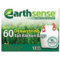 EarthSense Recycled 13-gallon Drawstring Can Liners (Pack of 60)