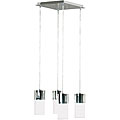 Cylinder 4-light Chrome Chandelier