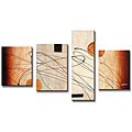 Free connected guideline for abstract Oil modern 'Abstract Hand Painted Oil on Canvas' Art Print