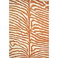Hand-tufted Safari Orange Wool Rug (5' x 8')