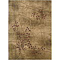 Summerfield Beige Floral Rug (2' x 5'9)