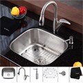 Kraus Stainless Steel Undermount Kitchen Sink/ Faucet/ Soap Dispenser