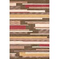 Free supportive data on abstract Modern Hand-tufted Lyonese 'Floorboards' Green Rug (2'3 x 7'6)