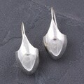 Plain Dome Sterling Silver Earrings (Nepal)
