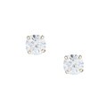 14k Yellow Gold Round-cut Cubic Zirconia Stud Earrings (1/2 TCW)