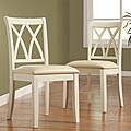 Advice blog on Antique ironstone Havana Antique White Cross-back Chairs (Set of 2)