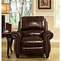 Abbyson Living Madison Premium Top-grain Leather Pushback Recliner