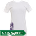 Green Element Women's Organic White Phonograph T-shirt