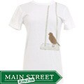Green Element Women's Organic Bird on a Swing T-shirt