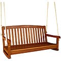 Royal Tahiti Yellow Balau Hardwood Two-seater Swing with Curved Back