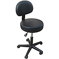 Pneumatic Rolling Massage Black Back Rest Stool