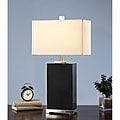 Indoor 2-light Black Marble Tall Table Lamp