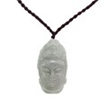 Jade Buddha Head pendant with Necklace (China)