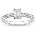 Miadora 14k White Gold 5/8ct TDW Diamond Engagement Ring