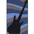 Free useful data on rug Navy Alexa Playtime Collection Rockstar Guitar Kids Navy Rug (3'3 x 5)